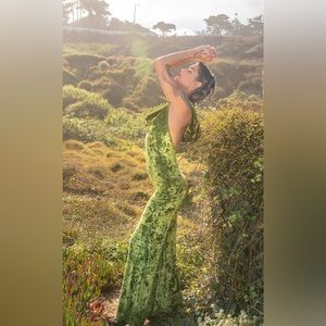 Warrior Within Emerald Green Crush Velvet Mystique Onesie